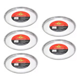 Set X 5 Pizzera Molde Para Pizza Aluminio Real N 22