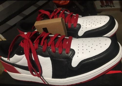 Tenis Jordan 1 Low Og Black Toe Tayas 31 Cm