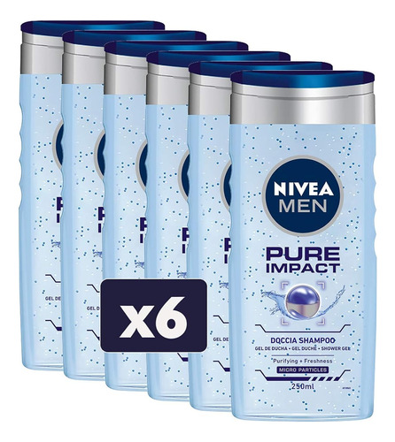 Nivea Champú Para Hombre, 6 Paquetes