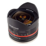 Objetivo Samyang 8mm F28 Umc Fisheye Ii Negro Para Canon Efm