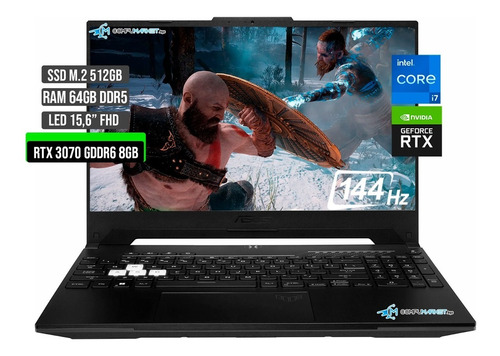 Asus Tuf Intel Core I7 Disco Ssd 512gb Ram 64gb Rtx 3070