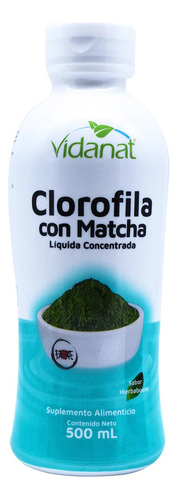 Clorofila Con Matcha Vidanat, 500 Ml.