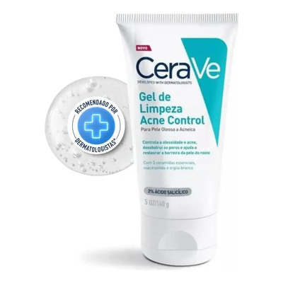 Gel de Limpeza para Pele Oleosa e Acneica Acne Control CeraVe 140g | MercadoLivre