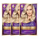  Kit 3 Koleston 121 Louro Clarissimo Acinzentado