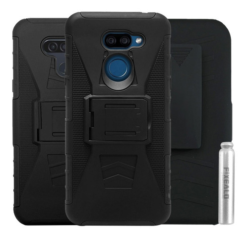 Funda Case LG + Mica Completa Uso Rudo Protector Con Clip