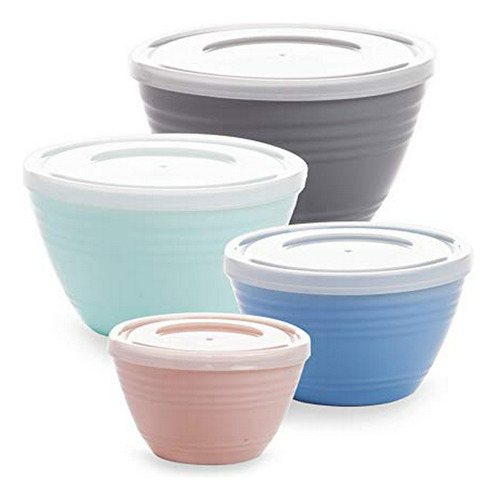 Bino Plastic Mini Prep Bowls With Lids Set - Plastic Bowl Se