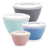Bino Plastic Mini Prep Bowls With Lids Set - Plastic Bowl Se