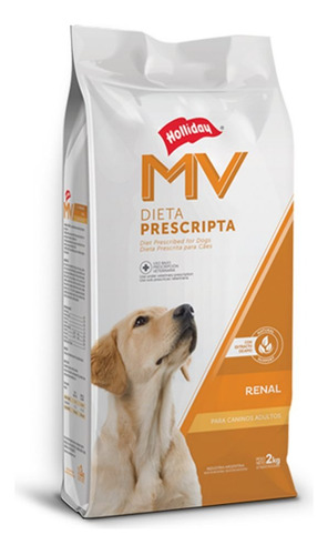 Holiday Mv All Breeds Mv Perro 2kg Renal Para Perro Adulto