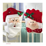 Sra Santa Claus Decoración Cubre Silla Mesa Navideña 1 Pza