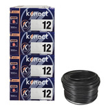 Cable Electrico Cca Konect Calibre 12 Negro 100 Metros 4pzs