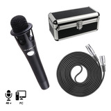 Microfone Condensador P/ Studio,cabo Xlr,case Bm 800,+48 V