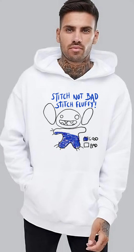 Sudadera Unisex Stitch Nivel De Lindo Stitch No Es Malo