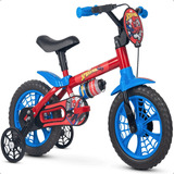 Bicicleta Menino Aro 12 Spider Man Com Rodinha 