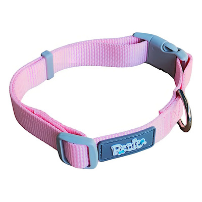 Collar Ajustable Para Mascotas Talla Mediana Marca Petit Color Rosa Mediano Rosa Tamaño Del Collar Mediano