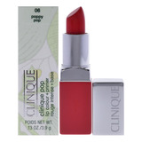 Clinique Pop Lip Color + Primer, No. 06 Poppy, 0.13 Onzas