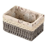 Cesta Panera De Rattan Cesta De Pan Cuadrada 30x20cm