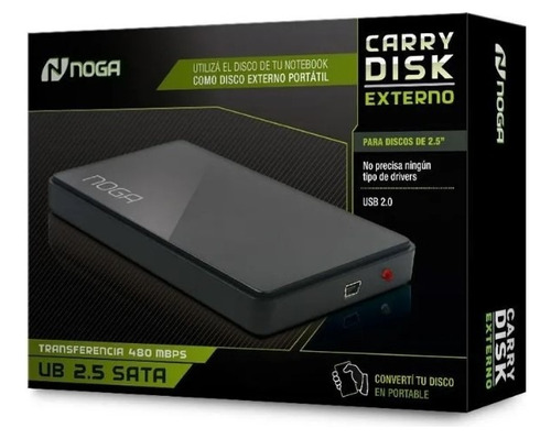 Carry Disk 2.5 Case Disco Rigido Externo Usb Noga Sata Mdp