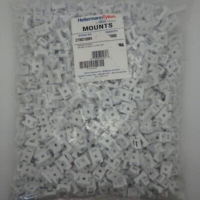 1000 Pack Of Hellermanntyton #8 Screw Cable Tie Mounts C Zzf