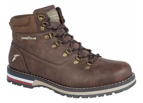 Bota De Caballero Hiker Goodyear B616 Color Cogñac 