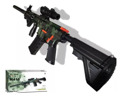 Rifle De Hidrogel Automático M416 Gelsoft Pistola Eléctrica 