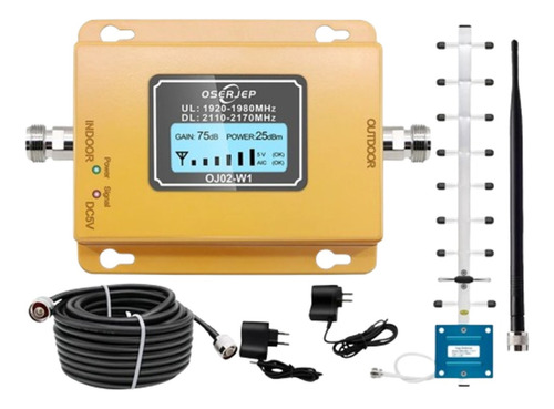 Repetidor 2g 3g 4g Sinal Celular Frequencia 2100mhz