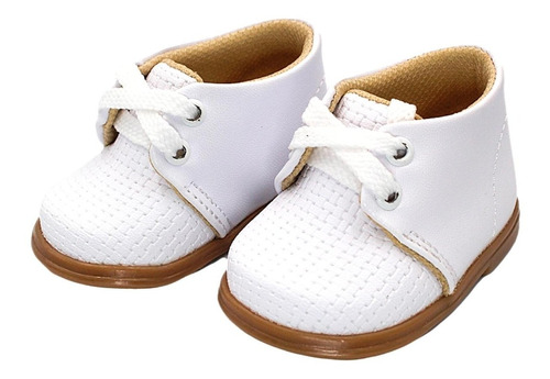 Zapatos Blanco Beige Para Niño Bautizo 