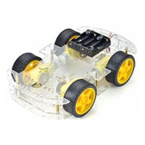 Kit Chasis Auto Robot Smart Car 4wd 4 Ruedas Motores Arduino