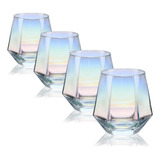 Juego De 4 Copas De Vino Sin Tallo Cukbless (10 Oz), Cristal