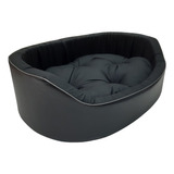 Caminha Pet Gato Cachorro Cama Preta Dubai Lavável Black G G