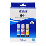 Tinta Epson 544 Pack 3 Colores Cian Magenta Amarillo