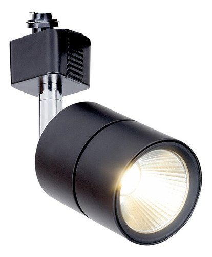 Tecnolite Lampara Led Techo Riel 12w Negro Ysnled-367/n