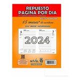 Repuesto Agenda Nivel 10 Bonjour N°8 Diaria 2024 15 Meses