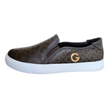 Tenis G By Guess Zapatilla Original Café Casual Dama 