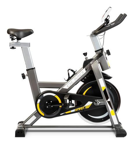 Bicicleta Fija Olmo Indoor Spirit 100 Spinning Gris Y Negro Estatica Profesional