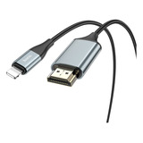 Cable Hoco Ua15 Lightning A Hdmi Audio Y Video 4k 2m