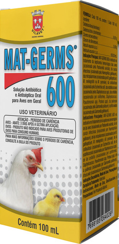 Mat Germs  600 100 Ml- Sua Ave Mais Forte E Saudável.