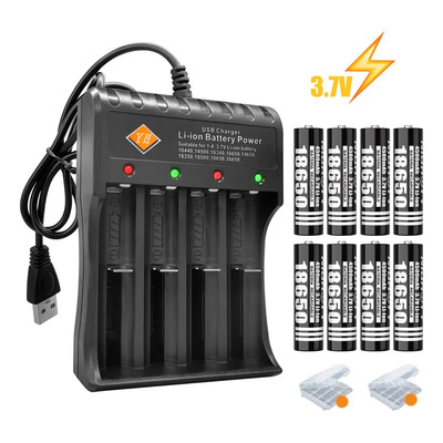 Cargador Universal NIUHOTY 4 Ranuras con 8 Pilas 18650 3.7V Li-ion,es Compatible Con Baterías 10440, 14500, 16340, 16650, 14650, 18350, 18500, 26650 Y 18650. | MercadoLibre