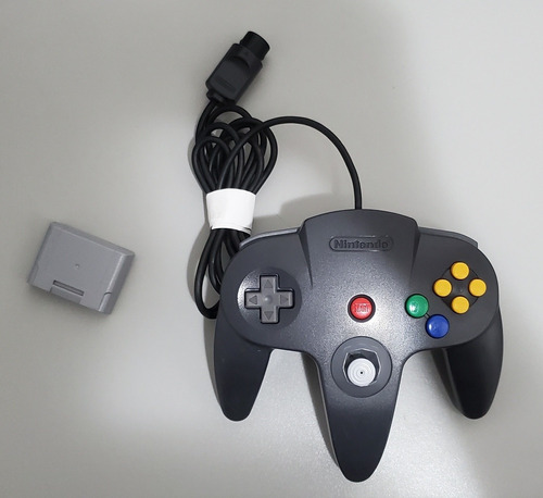 Controle Nintendo 64 Preto + Controller Pak