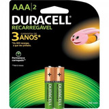 Pilha Recarregavel Aaa C/2 750mah Duracell