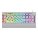 Teclado Gamer Membrana Shiva K512w Rgb Blanco Redragon