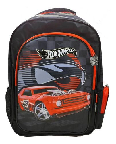 Mochila De Espalda Hot Wheels Con Lic. Original 17'' 76118