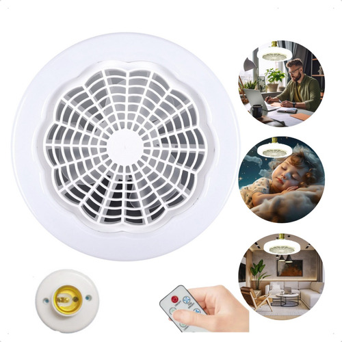 Lâmpada De Ventilador De Teto Led Ajustável Pequena E27 30w