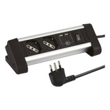 Alargador Zapatilla Para Escritorio 2 Tomas + 2 Puertos Usb