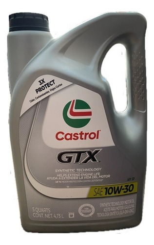 Aceite Castrol Gtx Sae 10w-30 3x Protect