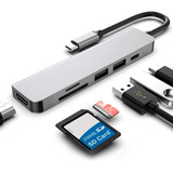 Adaptador Usb C Para Celular Macbook Pro Air Hdmi 4k 6 En 1