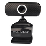 Webcam 480p Microfone Embutido Usb Preto Multilaser - Wc051