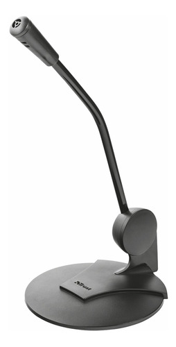 Micrófono Trust Primo Condensador Omnidireccional 3.5mm Color Negro
