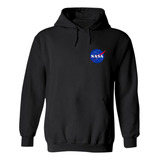 Sudadera Deportiva Mujer Hoodie Nasa Logo Espacial Escudo