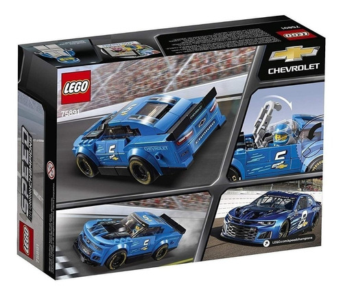 Set De Construcción Lego Speed Champions Chevrolet Camaro Zl1 Race Car 198 Piezas  En  Caja