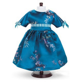 Vestido De Flores Azules Para Muñecas American Girl De...